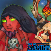 man'ari portrait by sarenthar