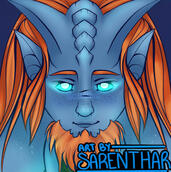 draenei portrait by sarenthar