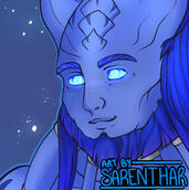 draenei portrait by sarenthar